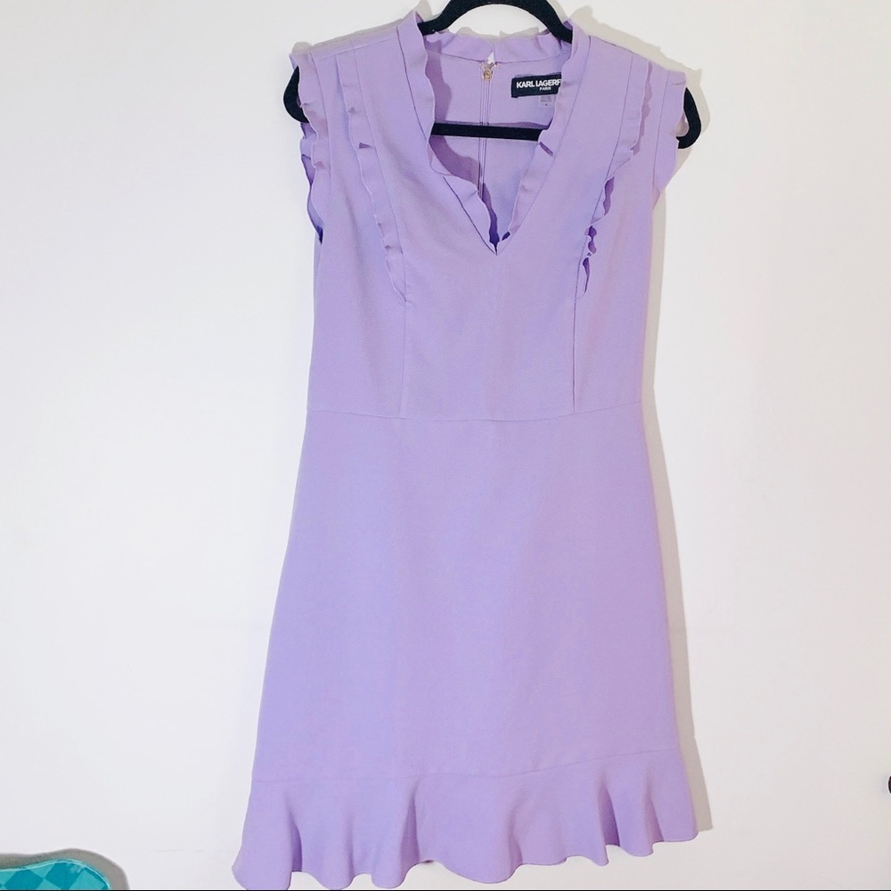 Karl Lagerfeld Sleeveless purple dress